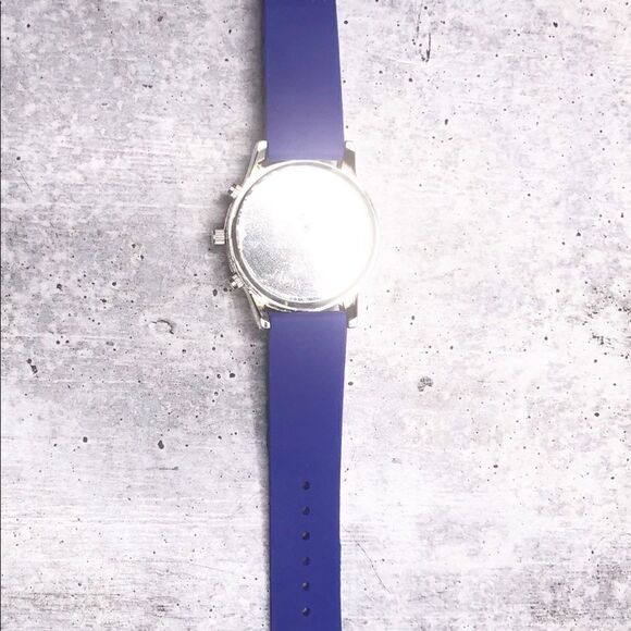 Geneva Platinum Stainless Steel Blue Wrist Watch - Picture 5 of 6